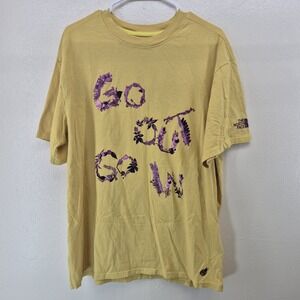 The North Face x Hike Clerb Evolution Oversized T-Shirt Women's Large Yellow‎